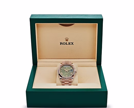 Rolex Day-Date 40 Rose Gold Olive Green Dial - Image 7