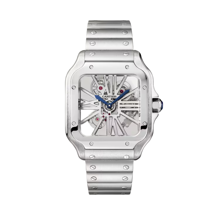 Santos de Cartier Skeleton Stainless Steel