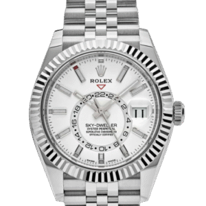 Rolex Sky-Dweller Stainless Steel White Dial Jubilee