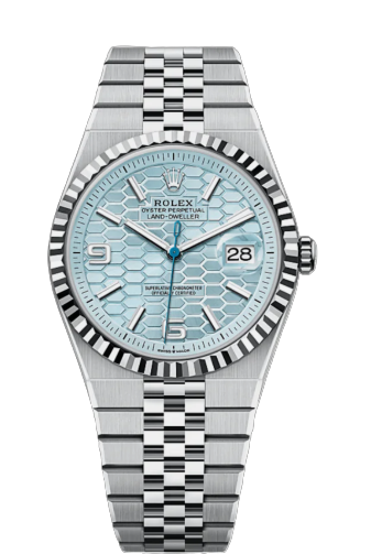 Rolex Land-Dweller  Platinum Ice Blue Dial (2025)