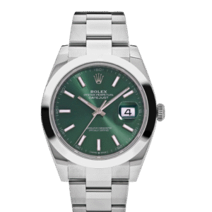 Rolex Datejust 41 Stainless Steel Green Dial Oyster (2025)