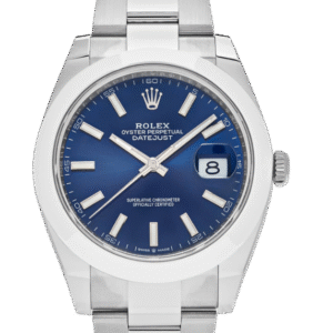 Rolex Datejust 41 Stainless Steel Blue Dial Oyster