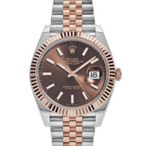 Rolex Datejust 41Two-Toned Rose Gold Stainless Steel Brown Dial