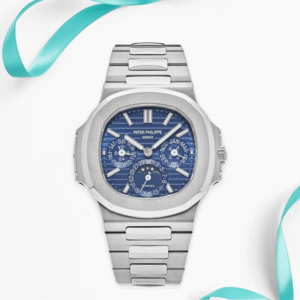 Patek Philippe Nautilus 5740/1G-001 'Tiffany & Co.' Perpetual Calendar Moon Phases White Gold Blue Dial